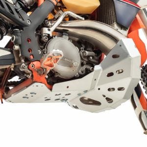 Motorbeskyttelse egnet for KTM EXC 300 250 07-16 aluminium eksosmanifold beskyttelse DPLB2