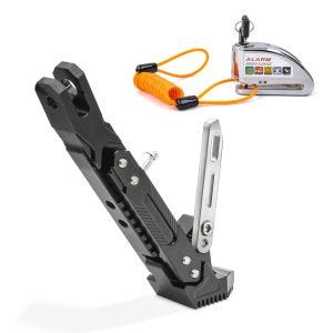 Set SM13 Seitenständer und Alarm Bremsscheibenschloss mit Erinnerungskabel für BMW S 1000 XR / RR / R Tourtecs_1