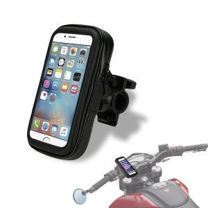 Motorsykkel smarttelefonholder Tourtecs SH10 mobiltelefondeksel opptil 6,3" med holder som passer for styret
