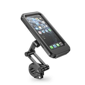 Motorsykkel smarttelefonholder mobiltelefondeksel opptil 6,9" med holder som passer for Tourtecs GP17 styre
