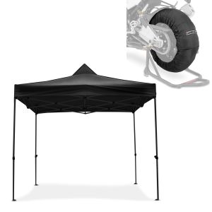 Set Rennzelt 3x3m für Ducati Multistrada V4 / S mit Reifenwärmer 60-80°C Tourtecs_1