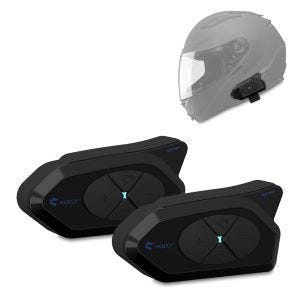 2x intercom motorsykkel Tourtecs GoCom4 Bluetooth kommunikasjonssystem med headset IP65 trådløst