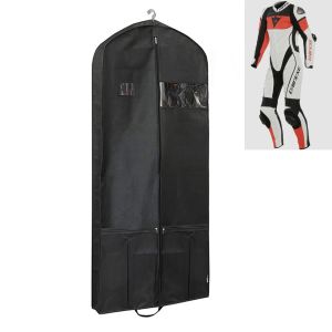 Motorsykkel skinndress plaggveske 65 x 170 cm Tourtecs LK14 beskyttelsesdeksel pustende svart