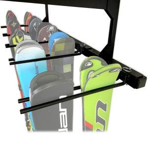 Skiholder vegg Divit skiholder enhetslist ME85 sort DPL1