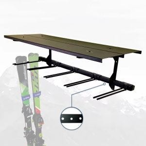 Skiholder vegg Divit skiholder enhetslist ME85 sort DPLI1
