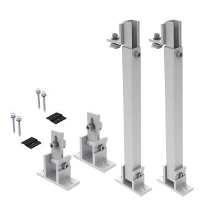 Solcellemodulholder justerbar opptil 60 grader Divit SH1 vegg flatt tak solcellepanelholder DPL1