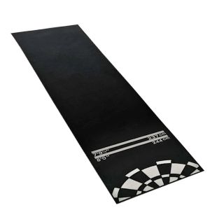 Dart-teppe med oke 275 x 66cm Cranit dartmatte turneringsmatte RE10 svart hvit DPL1