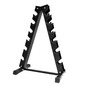 Dumbbell Rack KR1 Cranit manualstativ hantelstativ med 6 nivåer svart DPL1