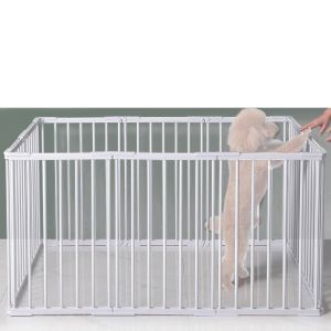 Valpeløp metall Divit PL17 dyrelekegrind utendørs innhegning 95 x 48 x 68cm hvit NYHET