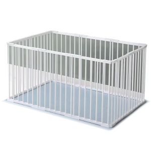 Valpeløp metall Divit dyrelekegrind utendørs innhegning 95x48x68cm PL17 hvit DPLI1 NYHET
