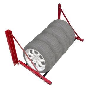 Bildekk vegghylleholder Divit WH45 hjul hengende hylle opptil 135 kg DPL2