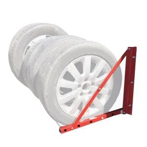 Bildekk vegghylleholder Divit WH45 hjul hengende hylle opp til 135 kg DPLI1