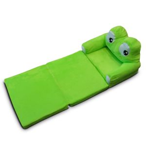 Barne lenestol sammenleggbar Divit PL48 sovesofa for barn med plysj polstret frosk DPL3 NYHET