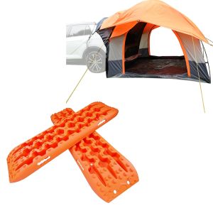 Bak teltbil 1-2 personer ME64 oransje + trekkhjelp fjell brett sandplater offroad universal 1 par Vanit BB1 oransje