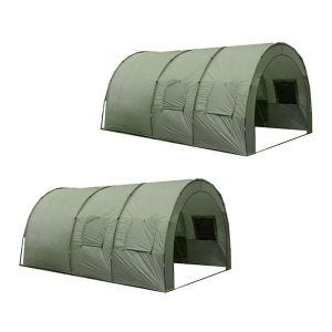 Sett 2 x tunneltelt 5-6 personer Vanit familietelt ME54 army green NYHET