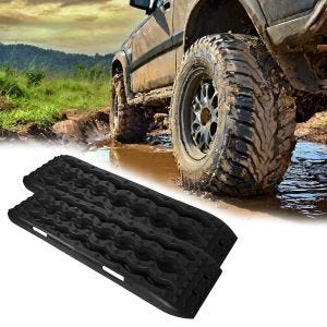 Sandplater fjellbrett starthjelp offroad universal 1 par Vanit BB1 svart DPLI1