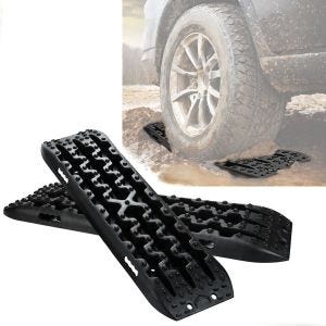 Sandplater fjellbrett starthjelp offroad universal 1 par Vanit BB1 svart DPLI3