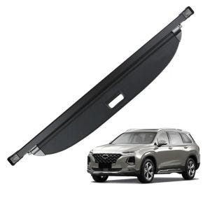 Bagasjeromsdeksel egnet for Hyundai Santa Fe fra 2019 Vanit LA37 hattehylle, bagasjeromstrekk, uttrekkbar