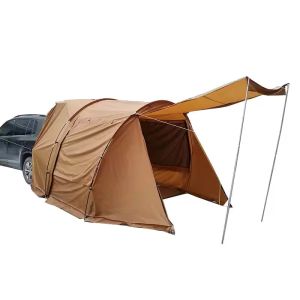 Bakre biltelt 5-6 personer Vanit GI69 tunneltelt familietelt vanntett 520 x 300 x 200 cm brun