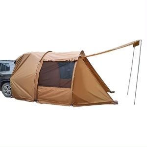 Bakre biltelt 5-6 personer Vanit GI69 tunneltelt familietelt vanntett 520 x 300 x 200 cm brun DPL1