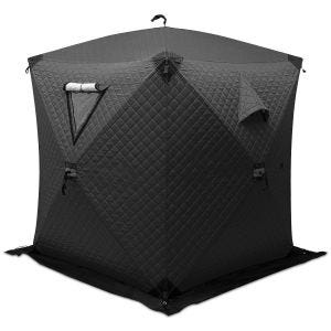 Campingtelt badstuetelt 1-2 personer vanntett 180 x 180 x 210 cm GI92 svart DPL1