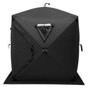 Campingtelt badstuetelt 1-2 personer vanntett 180 x 180 x 210 cm GI92 svart DPLI3