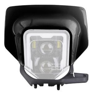 Lampemaske egnet for Husqvarna 701 Enduro 16-24 GP1 Xdure GP1 frontlysmaske svart