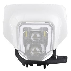Lampemaske egnet for Husqvarna 701 Enduro 16-24 GP1 Xdure GP1 frontlysmaske hvit