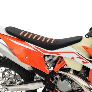 Førersete lavt -3cm XDure KS17 egnet for KTM EXC / SXF / XC 150 250 300 450 20-23 førersete svart oransje DPL4