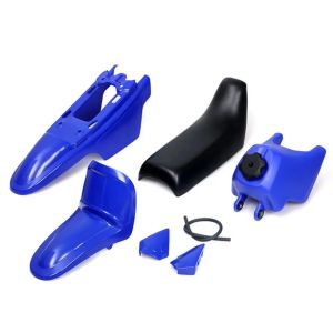 Fairing sett egnet for Yamaha PW50 med bensintank sete fender fairing kit XDure BK23 blå