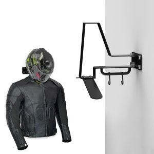 Motorsykkel klesstativ XGP WH2 veggfeste hjelmholder svart DNP3