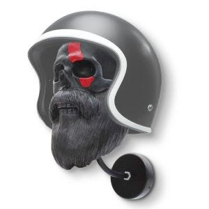 Motorsykkelhjelmholder veggfeste Skull XGP MH12 klesstativ svart DPLI1