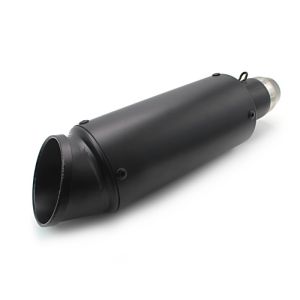 Eksostempo egnet for Honda CBR 500 R lyddemper rustfritt stål svart
