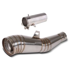 Eksoslyddemper Zaddox GP med komposittrør egnet for Yamaha YZF-R6 06-16 rustfritt stål