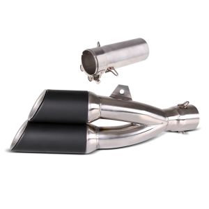 Eksoslyddemper Zaddox Twin med komposittrør egnet for Yamaha YZF-R6 06-16 rustfritt stål