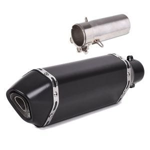Eksoslyddemper Zaddox Force med komposittrør egnet for Yamaha YZF-R6 06-16 rustfritt stål svart