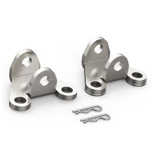 Fotstøtteleddsett justerbart egnet for Yamaha Tenere 700 19-24 Senket fotstøttebrakett Zaddox FA11 sølv