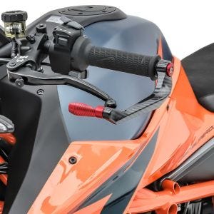 Motorsykkelspakbeskytter Spakbeskyttelse Bremsespak Clutchspakbeskytter X6 rød DPLB1