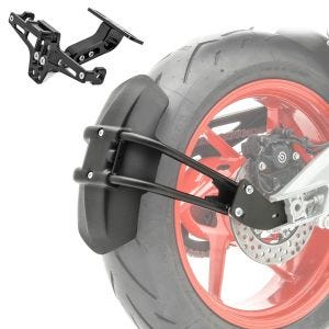 Hinterradabdeckung Set für Honda CB 650 F / R mit Kennzeichenhalter Zaddox LN1_1