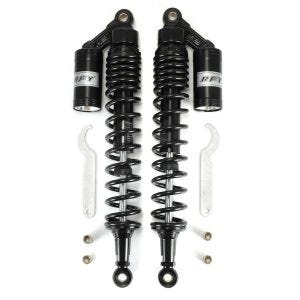 Motorsykkel støtdemper bak 440mm fjærbenspar universal Zaddox RS2 svart DPLB