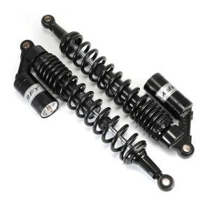 Motorsykkel støtdemper bak 440mm fjærbenspar universal Zaddox RS2 svart DPLB1