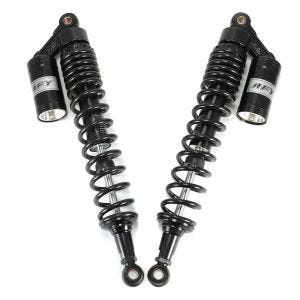 Motorsykkel bakre støtdemper 440mm fjærbenspar universal Zaddox RS2 svart DPLB2