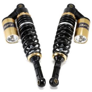 Motorsykkel støtdemper bak 360 mm fjærbenspar universal Zaddox RS2 svart-gull DPLB