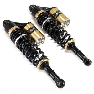 Motorsykkel støtdemper bak 360 mm fjærbenspar universal Zaddox RS2 svart-gull DPLB1
