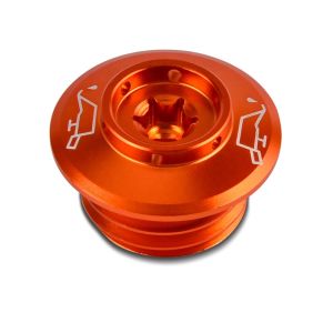 CNC oljeplugg egnet for KTM 790 Duke 18-22 skrue Zaddox oransje