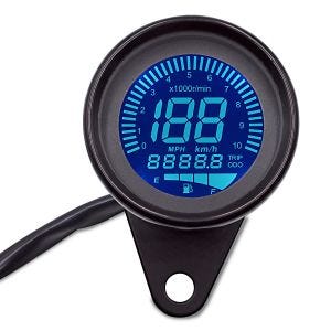 Digitalt speedometer egnet for Honda Shadow VT 1100 C2 TRX svart