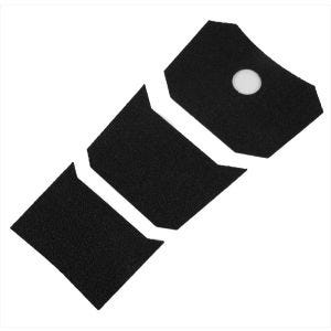 Motorsykkel tank pad Fishbone Zaddox TF23 tank beskyttelse klistremerke universal svart