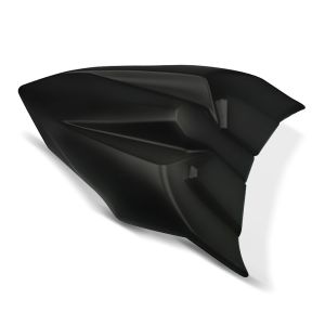 Pillion deksel egnet for Kawasaki Ninja 650 / Z 650 17-19 pukkeltrekk Zaddox svart matt WZ17