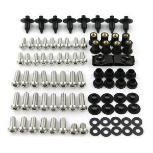 Rustfritt stål kåpe skruesett egnet for Honda CBR 1000 RR Fireblade 04-05 skruer kropp Zaddox